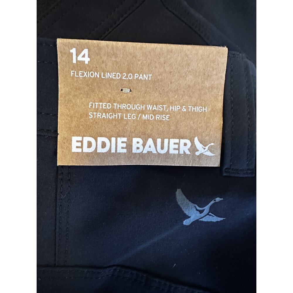 Eddie Bauer Flexion Fleece Lined 2.0 Pants Women's Size 14 Black NEW - Picture 6 of 16